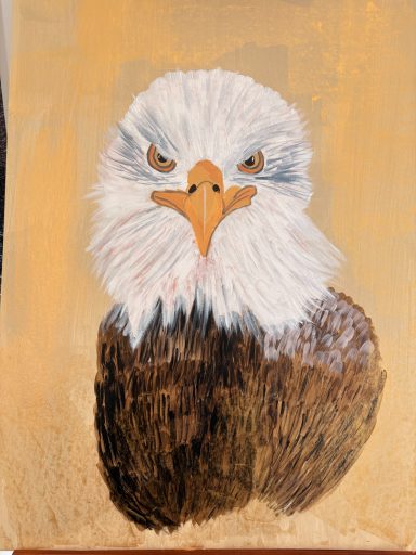 Bold Eagle Acrylic Large Piece